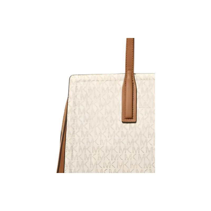 MICHAEL KORS Artificial Leather Tote Bag, Shopping Bag, Shoulder Bag Medium Size Women's Vanilla White-2
