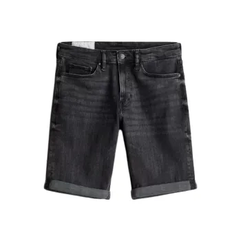 H&M Denim Shorts Men's Denim Black