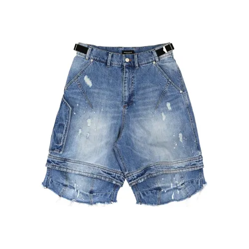 FARFROMWHAT Denim Shorts Men's Blue