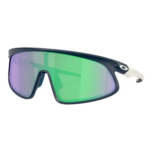 Oakley Plastic Irregular Shape Sunglasses Unisex Black