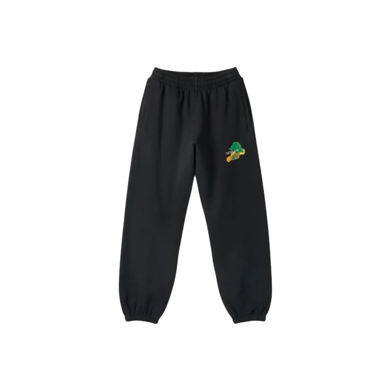 OFF WHITE Brush Arrow Slim Shorten Sweatpants-0