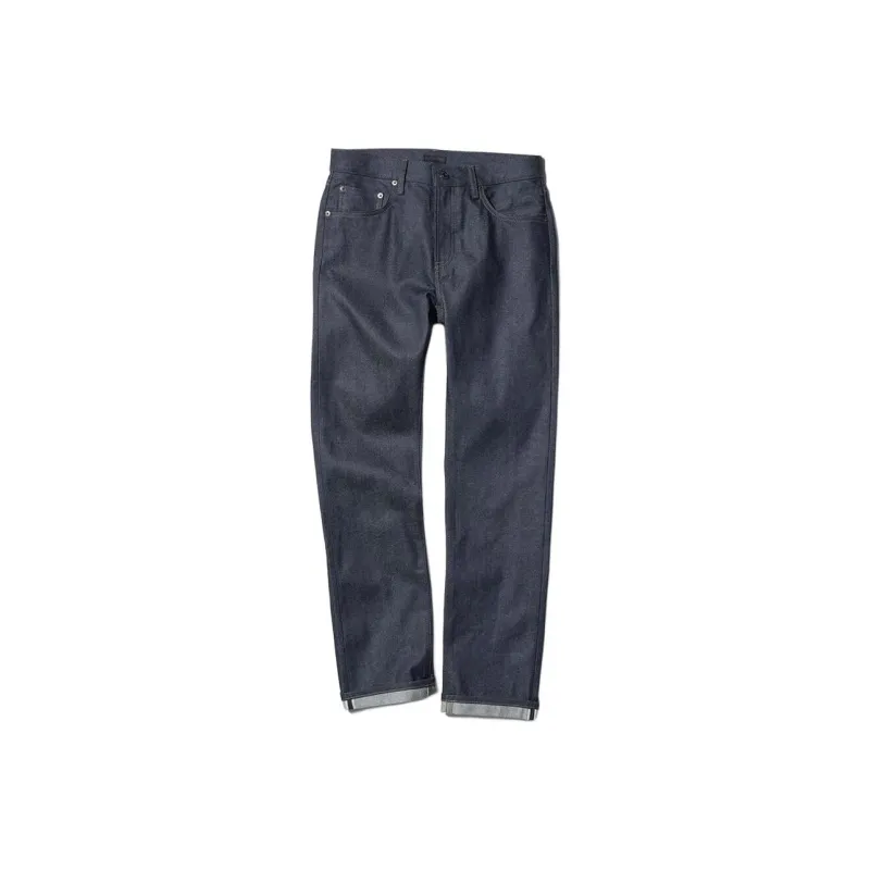 UNIQLO Denim Series Jeans Men Navy Blue-0