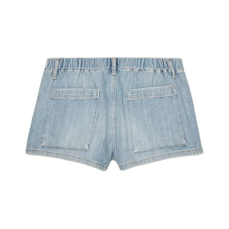 ZARA Trf Denim Shorts Women's Light Blue-1