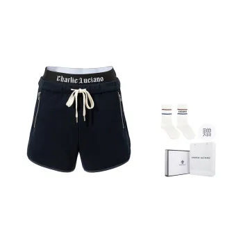 Charlie Luciano Casual Shorts Unisex Navy Blue