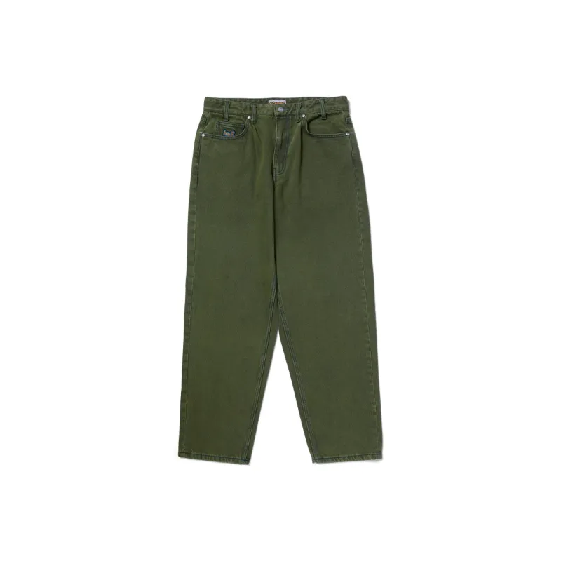 HUF SS24 FW24 Jeans Unisex Olive Green-0