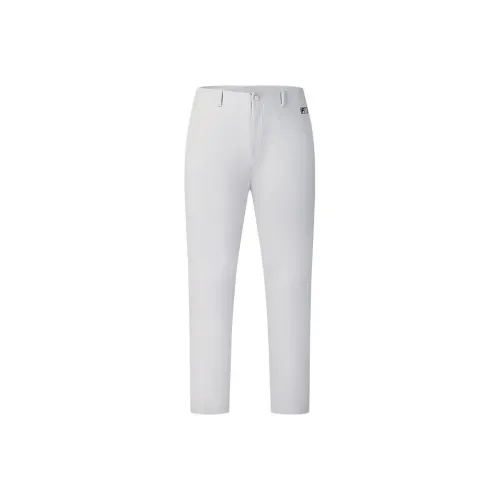 FILA Golf Series Casual Pants Men's Semi Transparent Curtain Gray