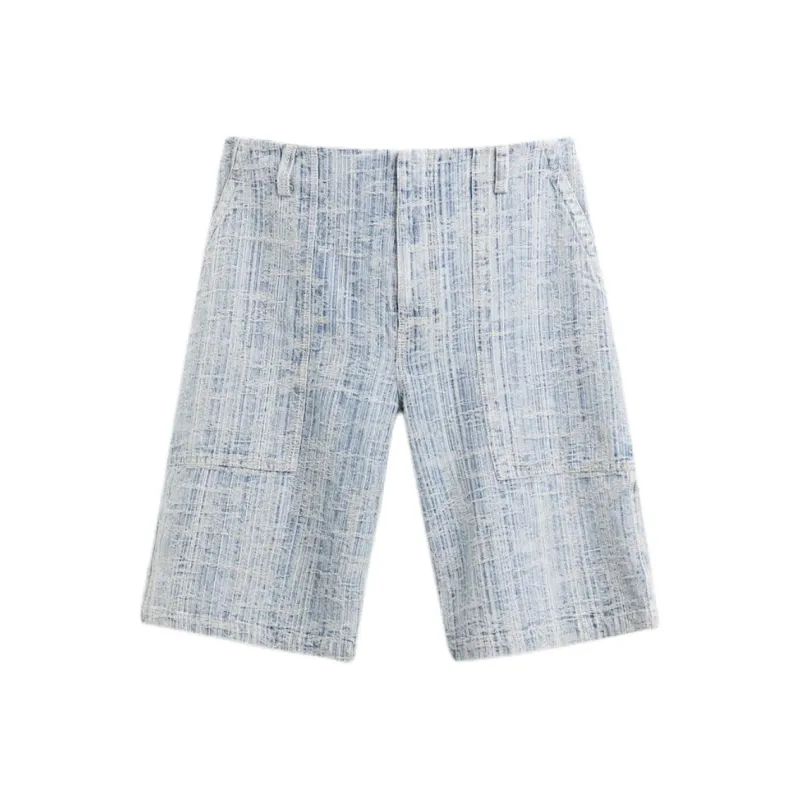 ZARA Casual Shorts Men Blue-0