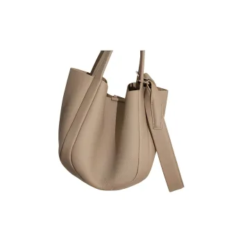 SUREN Cow Leather Basket Bag, One Shoulder Handbag Women's Multicolor