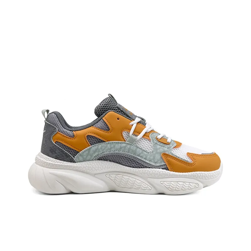 Warrior Abrasion Resistant Lightweight Height Increasing Low Top Chunky Sneakers Men's-15