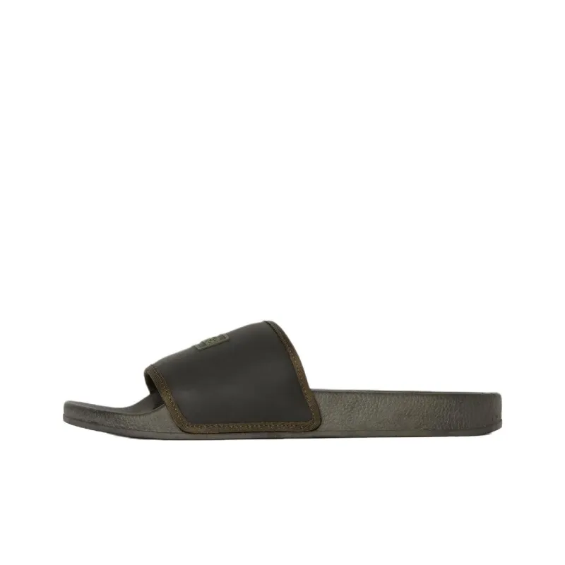 BARBOUR Slide Slippers Men's Olive Green-0