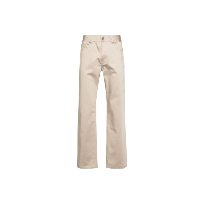 Ami Logo Patch Straight Leg Trousers-0