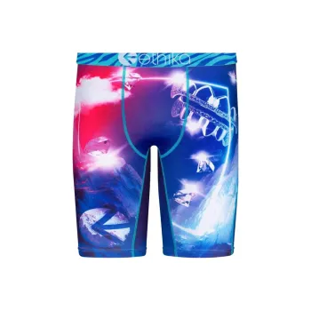 ETHIKA Casual Shorts Men Pink/Blue