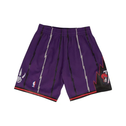Mitchell Ness Casual Shorts Men Purple