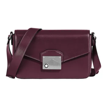 MONTBLANC Meisterstuck Full Grain Cow Leather Shoulder Bag Mini Women's Black Currant Color