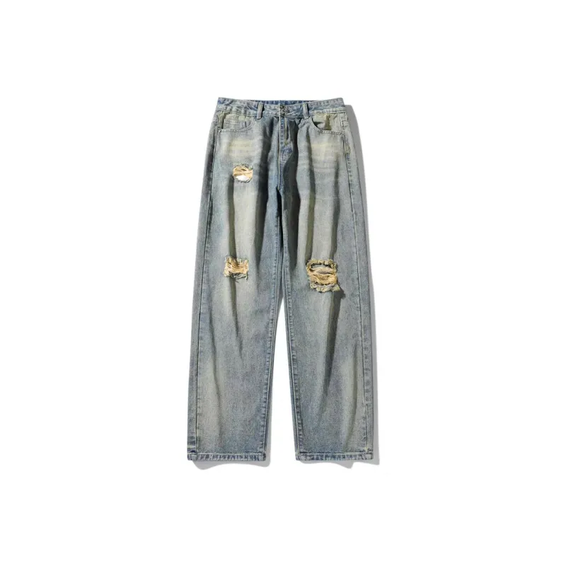 JXAETE Jeans Men's Vintage Blue-0