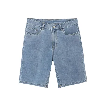 Dance With Wolves Denim Shorts Men's Light Blue
