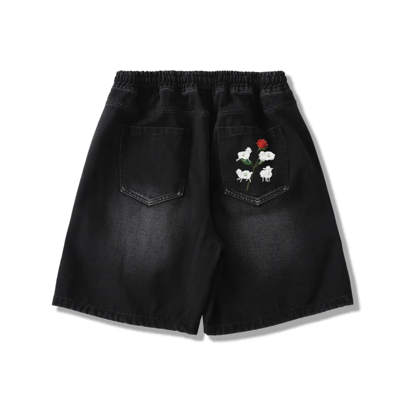 JCUI Denim Shorts Unisex-0