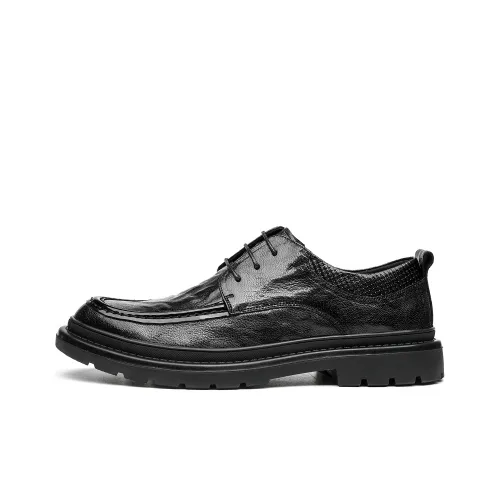 HAPPY DINO Men's Casual Shoes Men Low Top Black