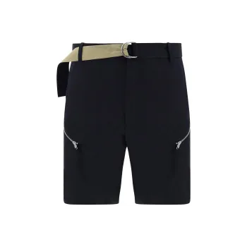 Helmut Lang Belted Cargo Shorts