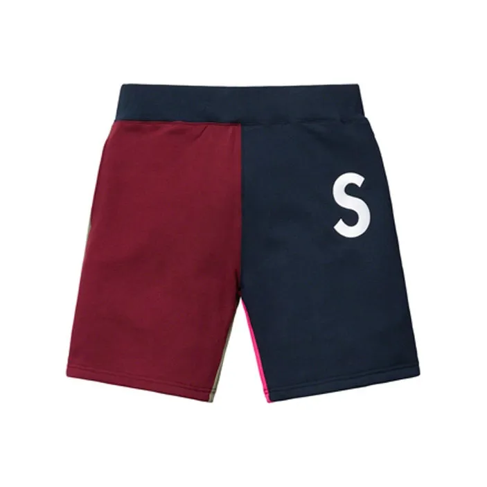 Supreme S Logo Colorblocked Sweatshort-0