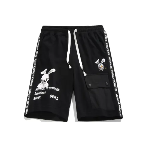 Guuka Casual Shorts Men Black