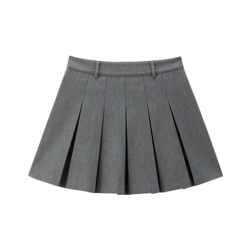 PEACEBIRD Casual Short Skirts Women's Chiseled Lime-1