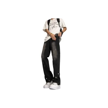 FONDLOOK Jeans Unisex Black