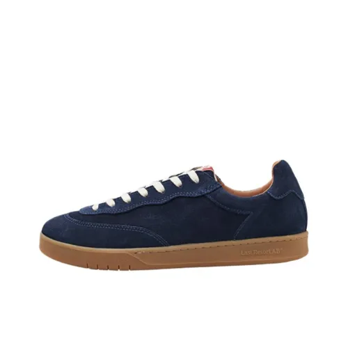 Last Resort AB Anti Slip Wear Resistant Low Top Skateboard Shoes Unisex Blue Brown