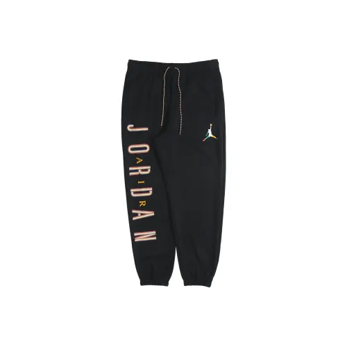 JORDAN Colorful Flying Man Sports Pants Men Black
