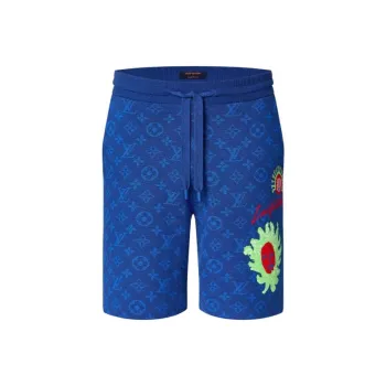 LOUIS VUITTON Louis Vuitton X Yayoi Kusama SS23 Casual Shorts Men's Blue