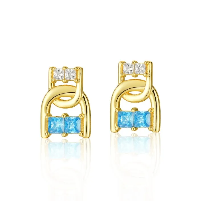 OGDAID S925 Silver Stud Earrings Women's-0