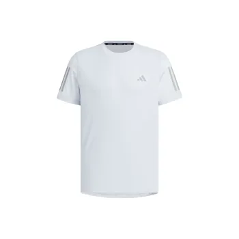 Adidas Own The RunClimacool COOLER T Shirt Men's Light Blue/Dark Silver Gray