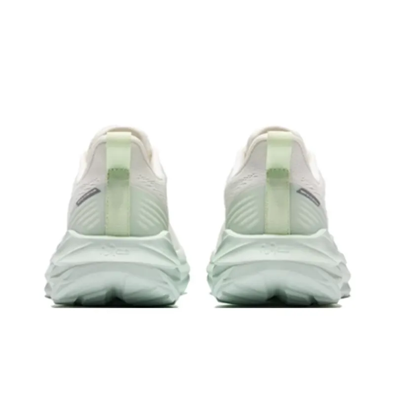 Erke Anti Slip Wear Resistant Low Top Casual Running Shoes Women's White Green-2