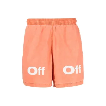 OFF WHITE Swimming Shorts Men Orange