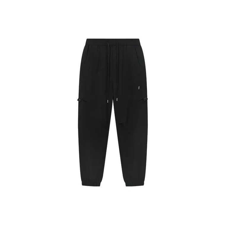 CAISEDI Casual Pants Men's Black-0