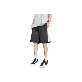 PLAY BOBONUS Loose Fit Drawstring Elastic Draped Comfortable Stretchy Cool Straight Fit 5/4 Casual Shorts Unisex