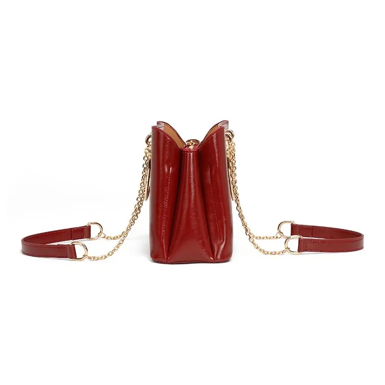 CLEVER& KETCH PU One Shoulder Handbag Women's Red-5