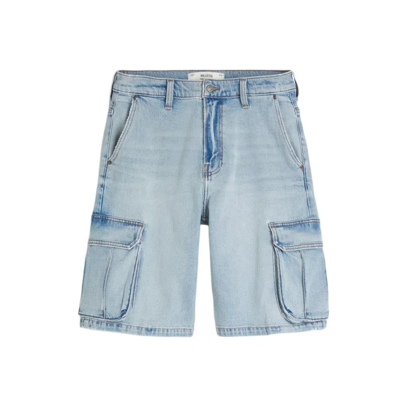 Hollister Denim Shorts Men's Light Blue-0