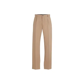 HUGO BOSS Modern Fit Trousers In Performance Stretch Jersey Casual Pants Men's Light Umber