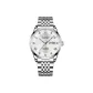 Silver Case White Dial Steel Band