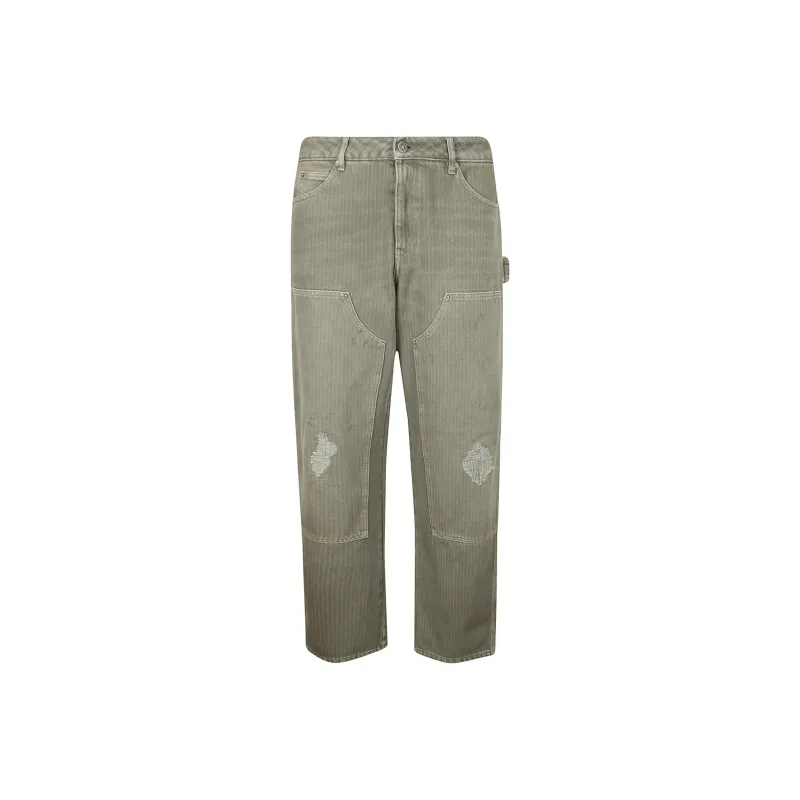 Golden Goose Deluxe Brand Destroyed Pinstriped Pants-0