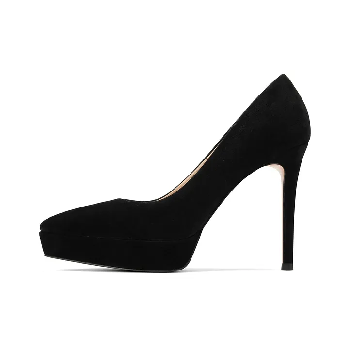 JOOC Slim Heel High Heels 11CM Women's Classic Black-0