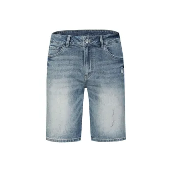 DAVID NAMAN Denim Shorts Men Light Blue