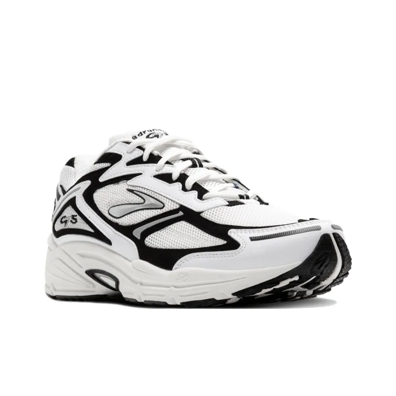 Brooks Adrenaline GTS 4 Anti Slip Wear Resistant Low Top Casual Running Shoes Unisex White Black-3