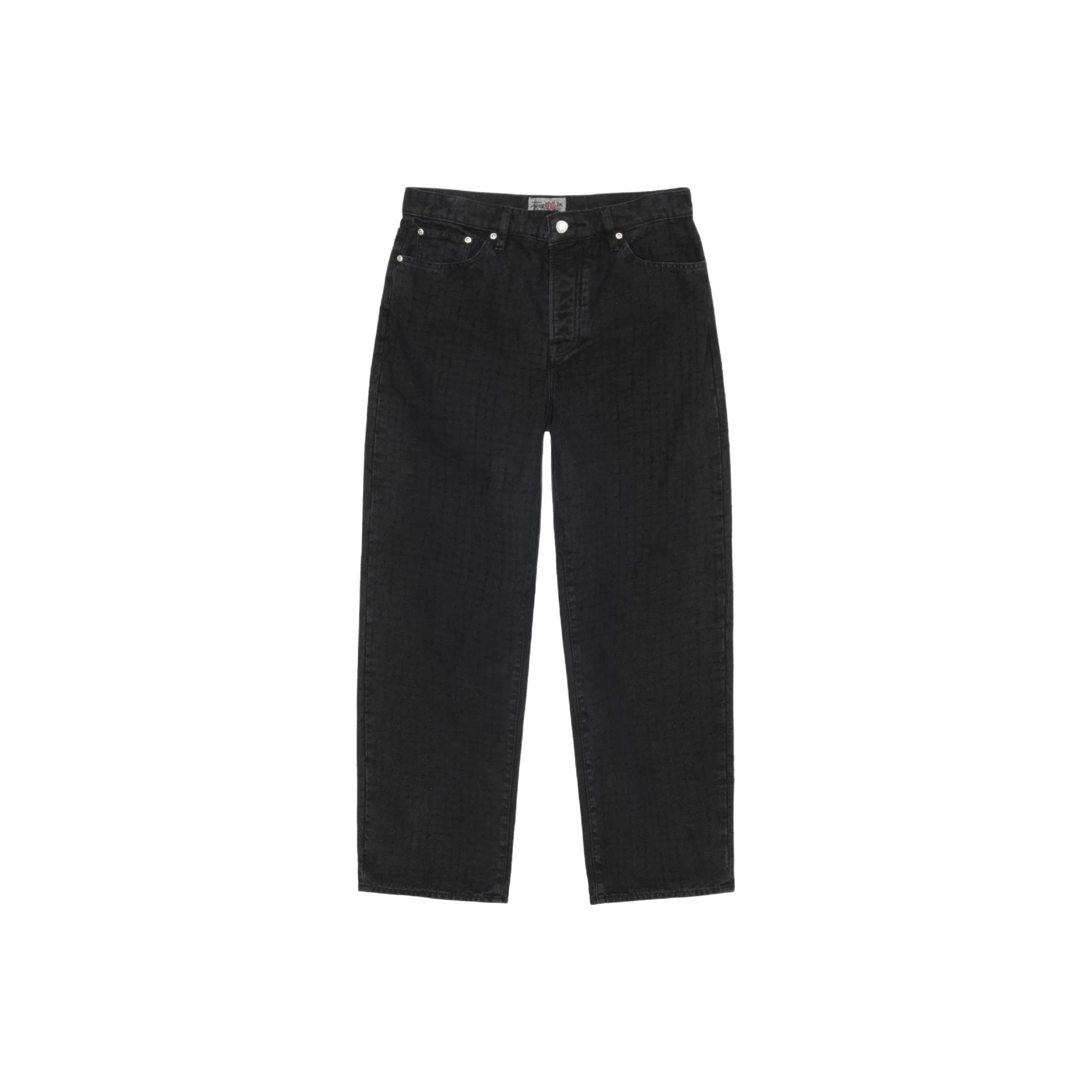 Big Ol' Pant Canvas Needlepunch – Black | Pants | Stüssy