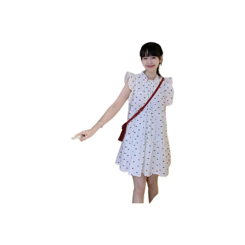 Mu Xiao Xin Short Sleeved Dress Women's-1