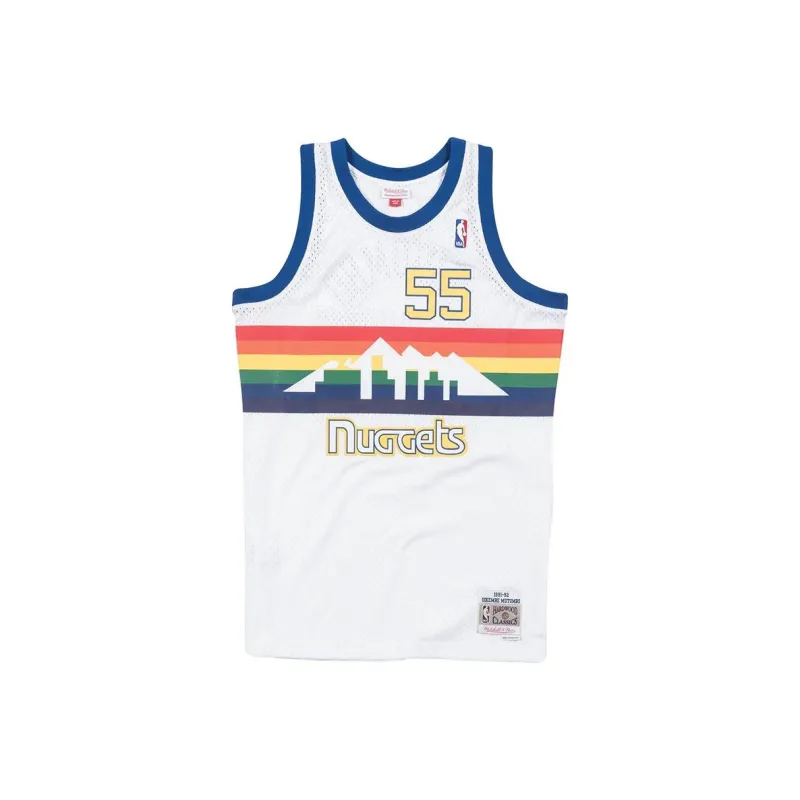 Mitchell & Ness Denver Nuggets 1991 92 Dikembe Mutombo Swingman Jersey-0
