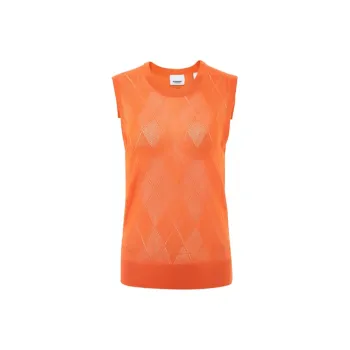 Burberry Tank Tops Women's Orange