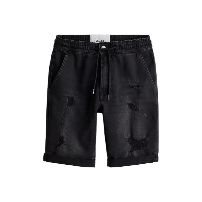 H&M Denim Shorts Men Black-0