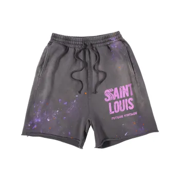 SSSAINT LOUIS Casual Shorts Unisex Gray